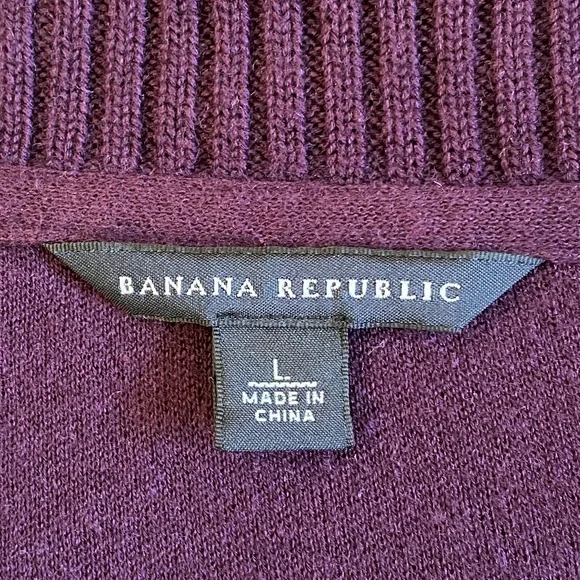Banana Republic I Purple Cowl Neck Sweater Dress I Holiday 2008 - Picture 3 of 16